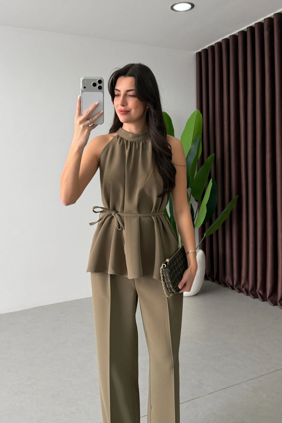 Thea Set in Khaki