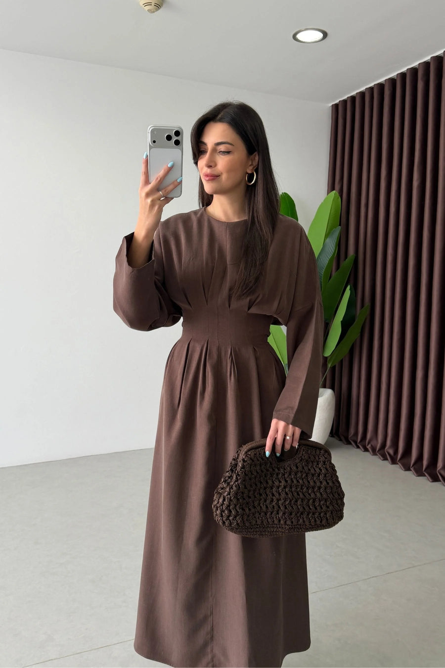 Aria Dress in Chocolate