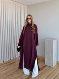 Aurora Dress in Burgundy