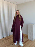 Aurora Dress in Burgundy