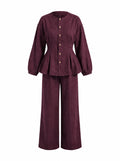 Lyra Set in Burgundy