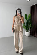 Thea Set in Beige