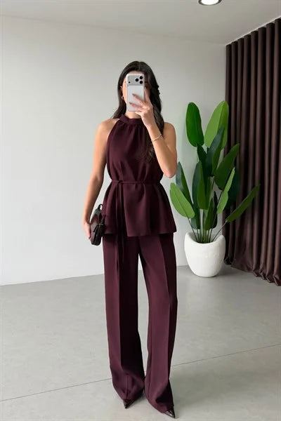 Thea Set in Burgundy
