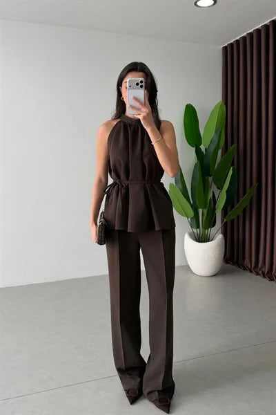 Thea Set in Chocolate
