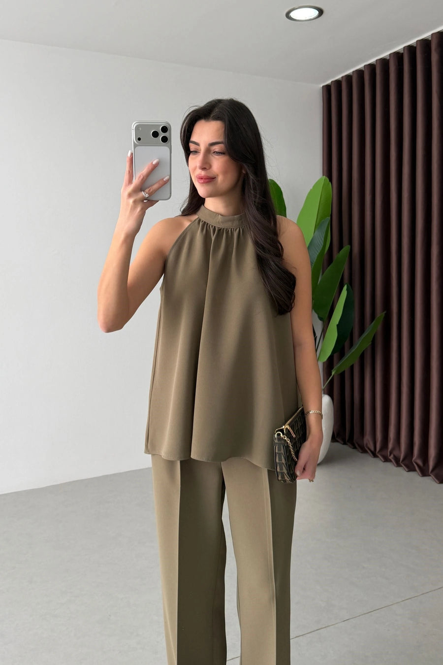 Thea Set in Khaki