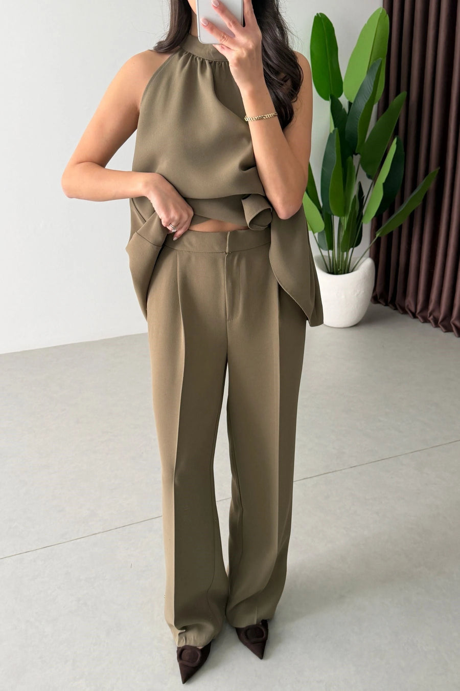 Thea Set in Khaki