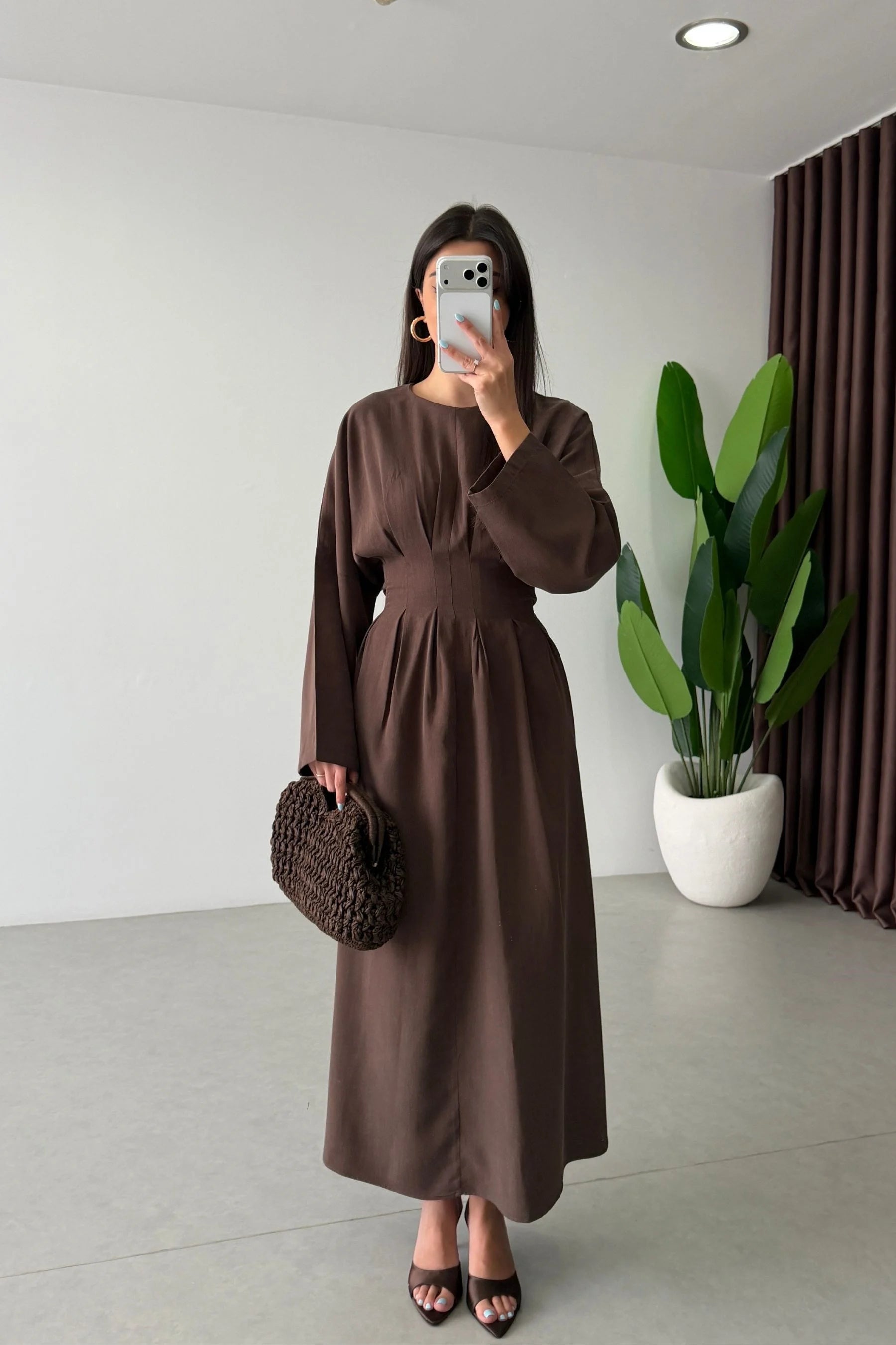 Aria Dress in Chocolate