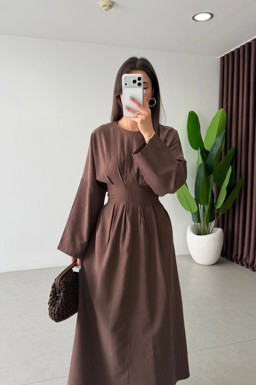 Aria Dress in Chocolate