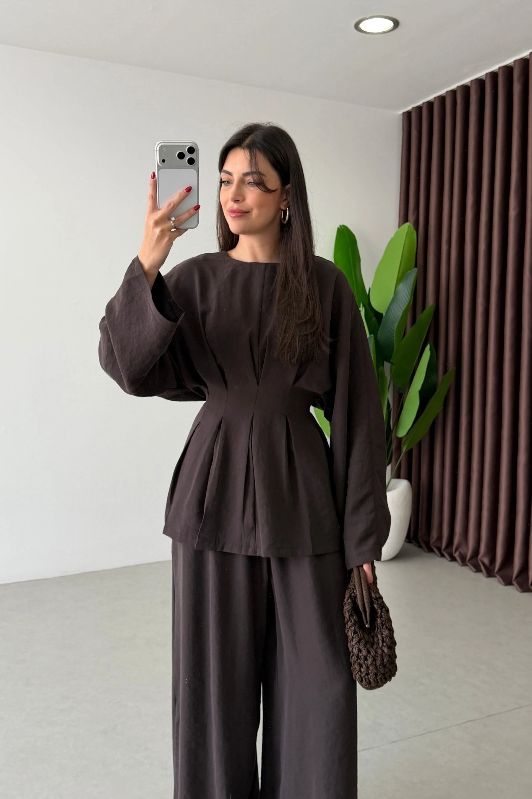 Maia Set in Chocolate - back