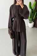 Maia Set in Chocolate - detail 3