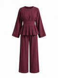 Maia Set in Burgundy