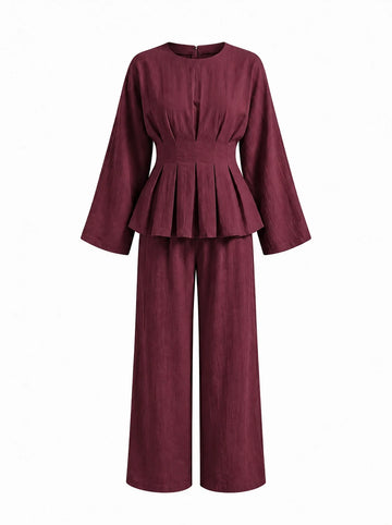 Maia Set in Burgundy
