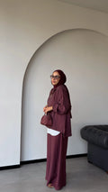 Leto Set in Burgundy - front