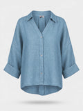 Phoebe Blouse in Denim