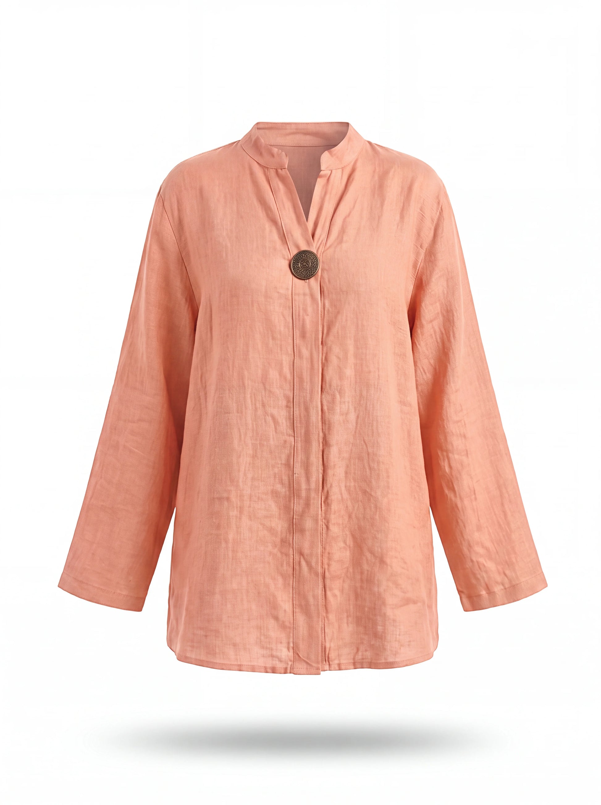 Rhea Blouse in Coral