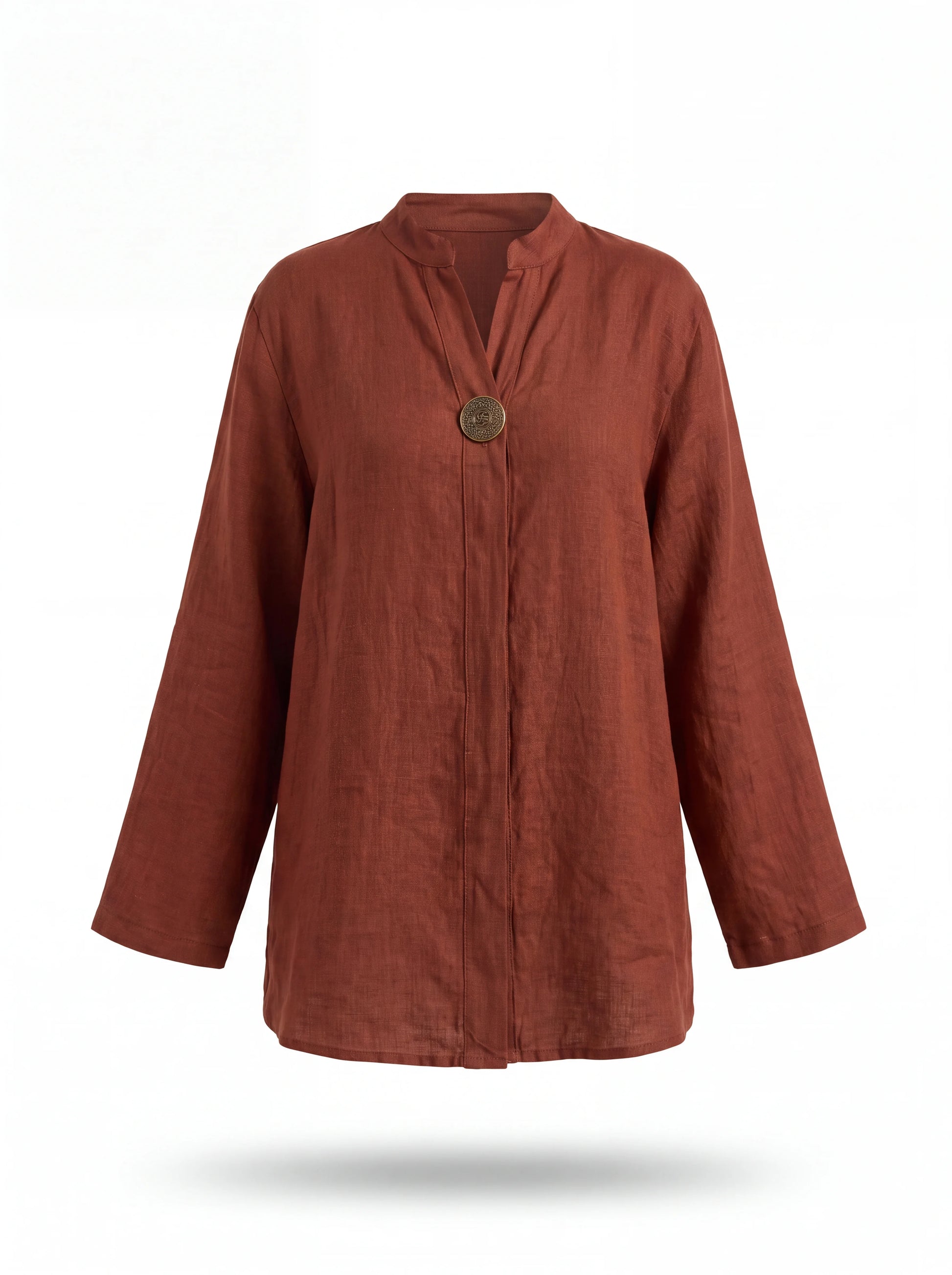 Rhea Blouse in Rust