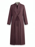 Hestia Coat in Burgundy