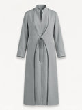 Hestia Coat in Light Grey
