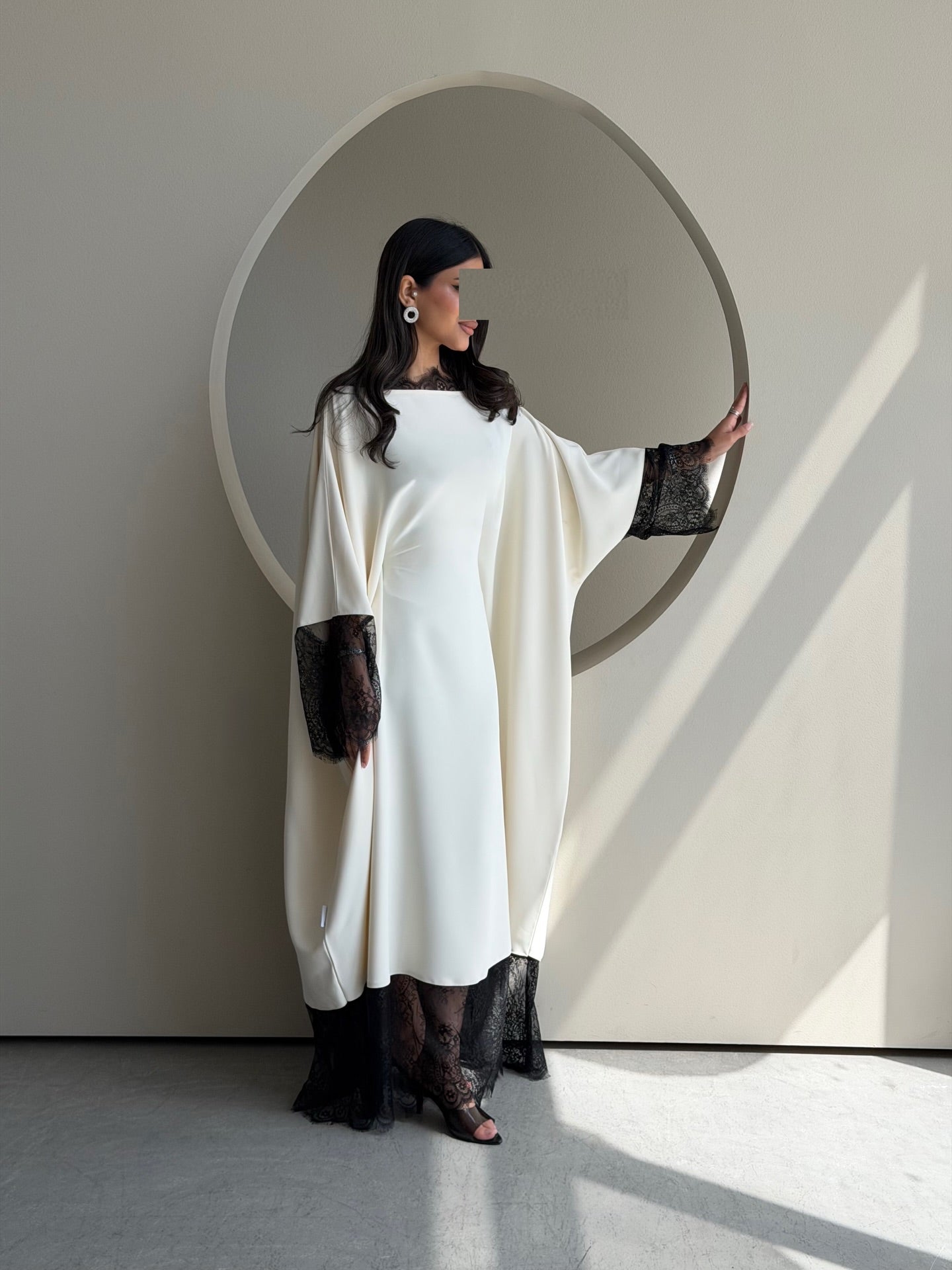 Callisto Dress in Off-White - front