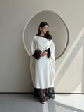 Callisto Dress in Off-White - detail 3