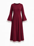 Delia Dress in Burgundy