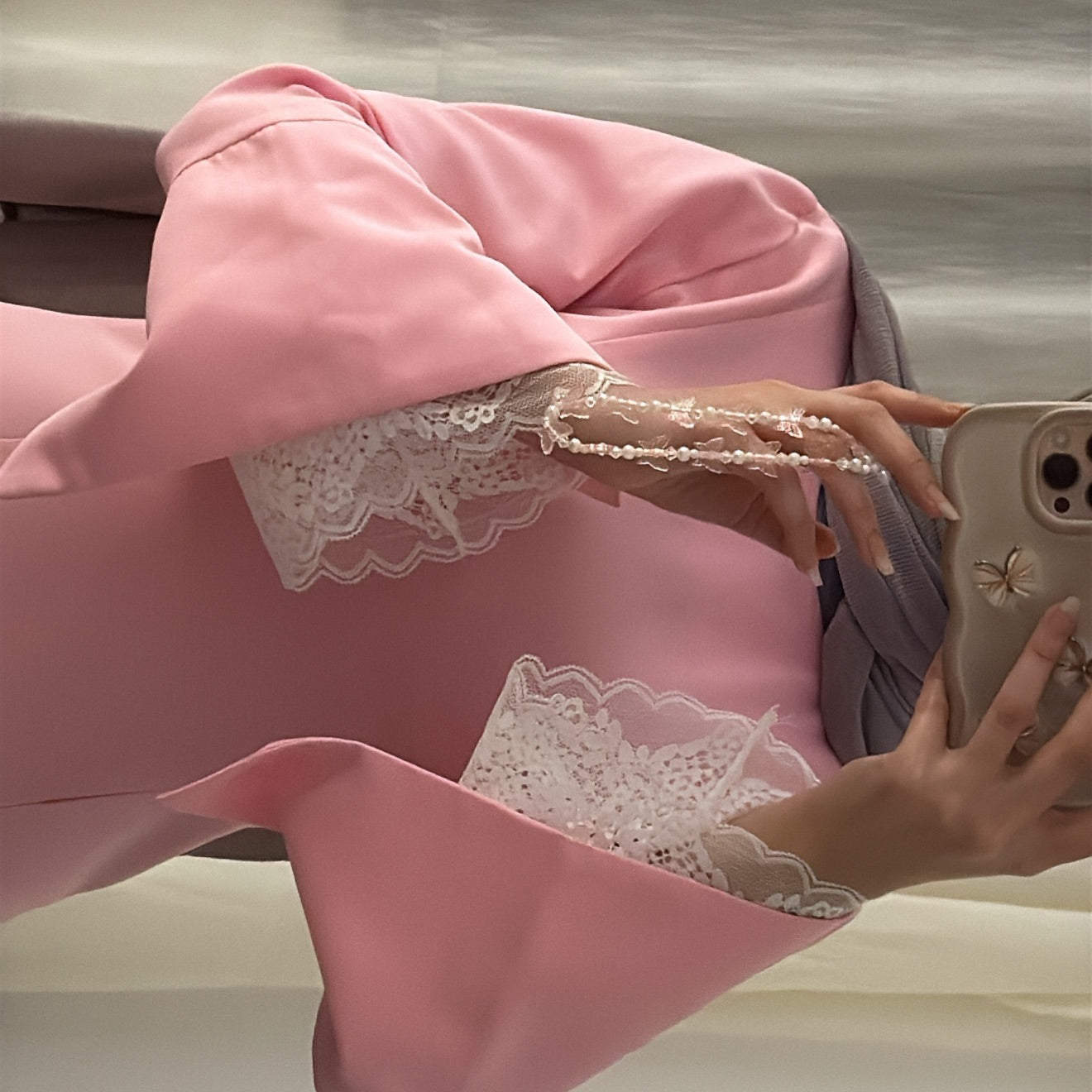 Delia Dress in Pink - front