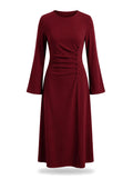 Selene Dress in Burgundy