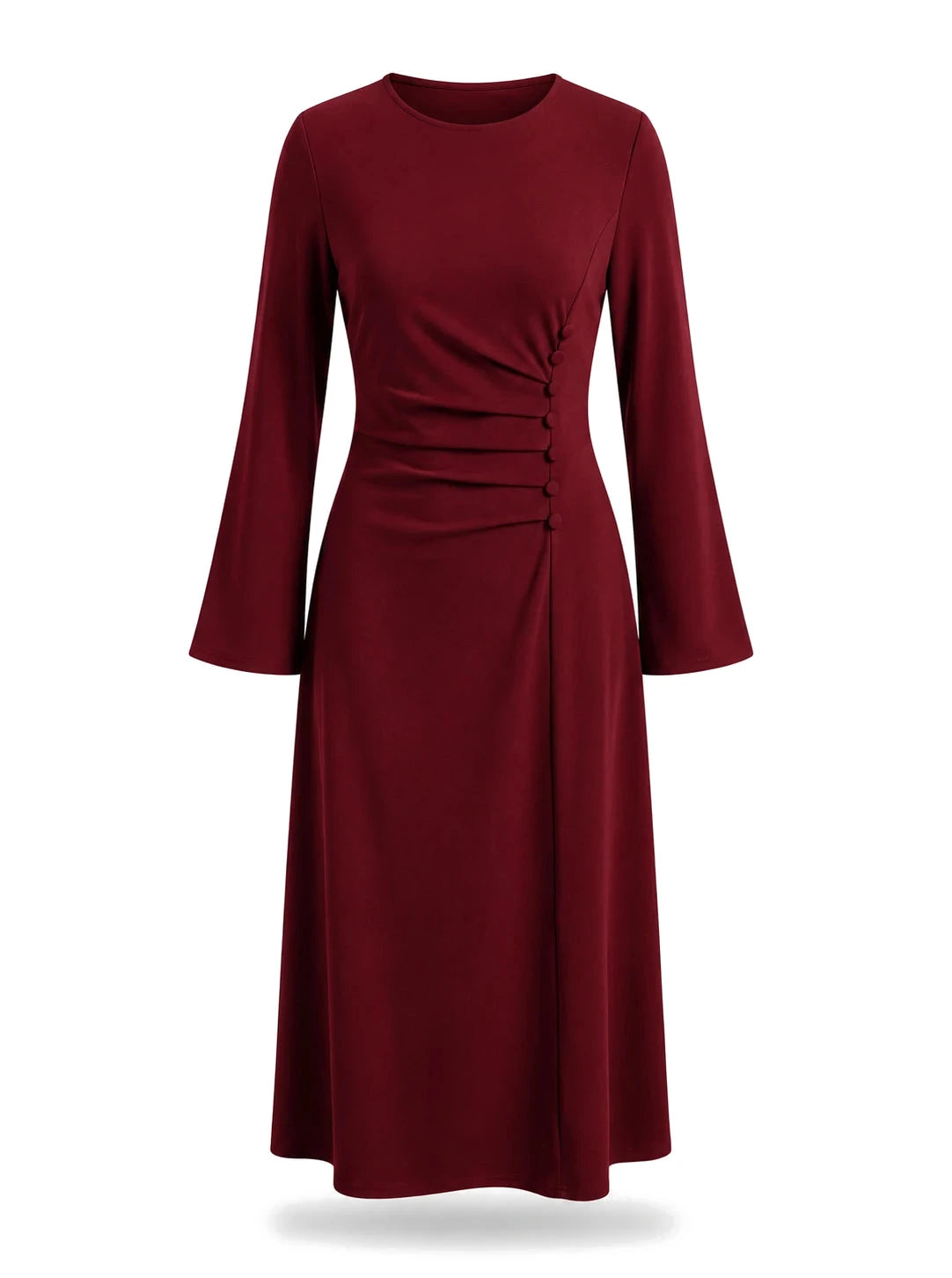 Selene Dress in Burgundy