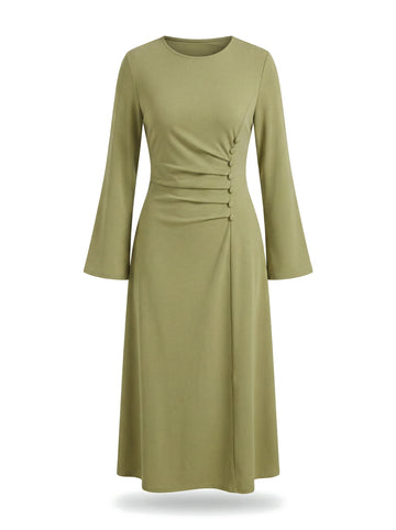 Selene Dress in Olive