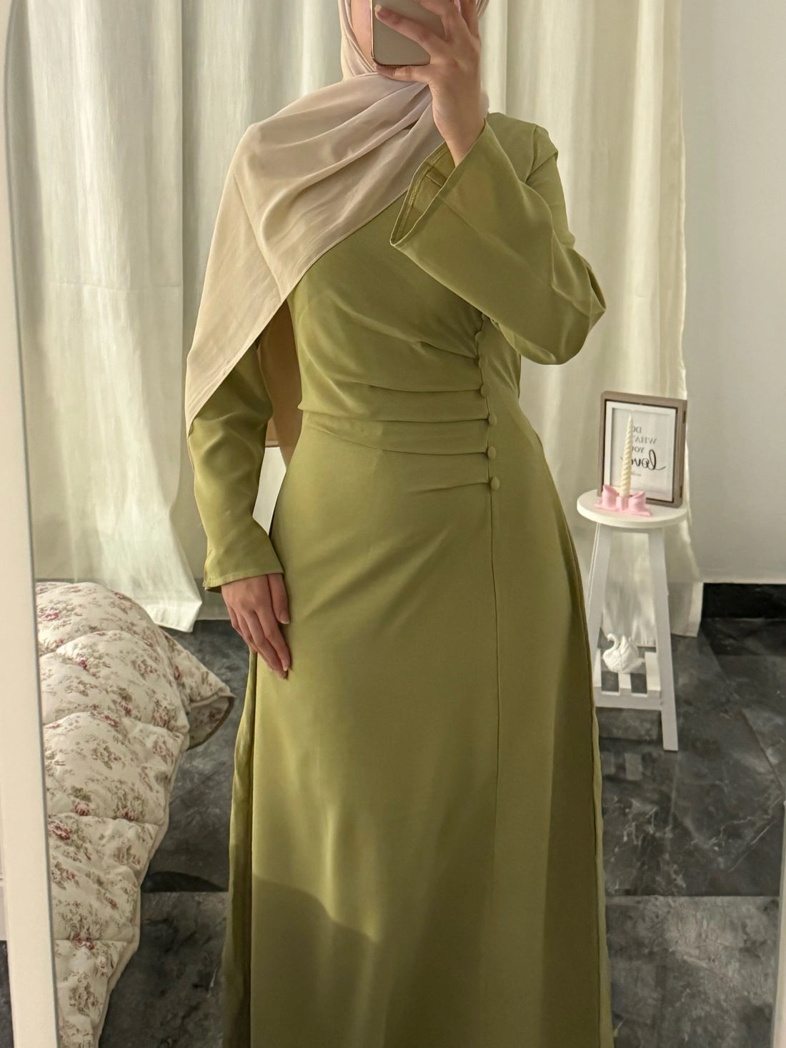 Selene Dress - Olive
