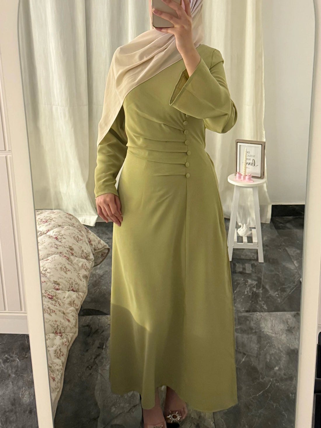 Selene Dress - Olive