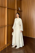 Thalia Dress in Cream - back