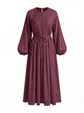 Thalia Dress in Burgundy