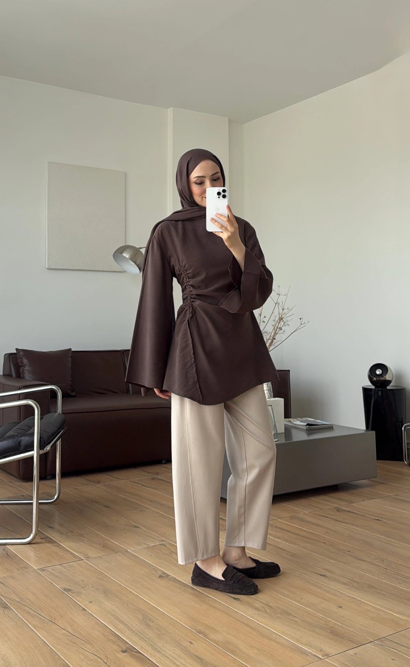 Ionia Blouse in Chocolate - detail 3
