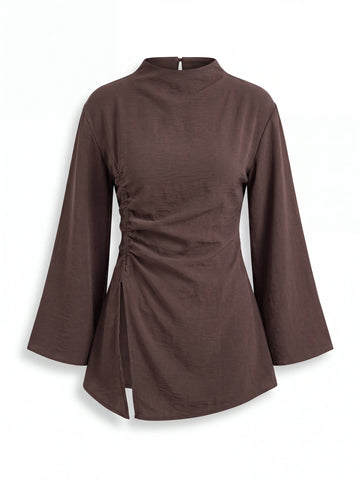 Ionia Blouse in Chocolate