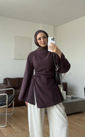 Ionia Blouse in Purple - detail 3