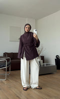 Ionia Blouse in Purple - detail 4