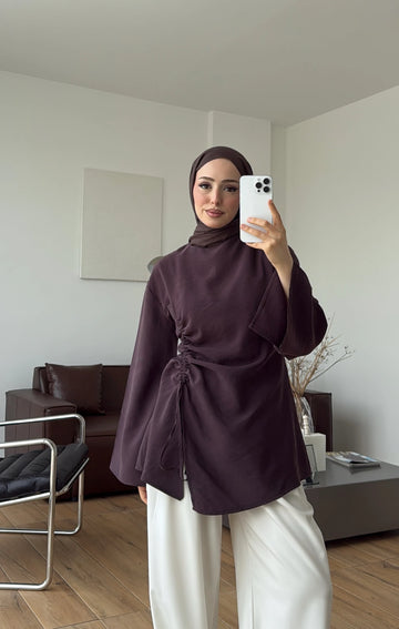 Ionia Blouse in Purple - detail 5