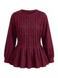 Iris Blouse in Burgundy