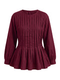 Iris Blouse in Burgundy
