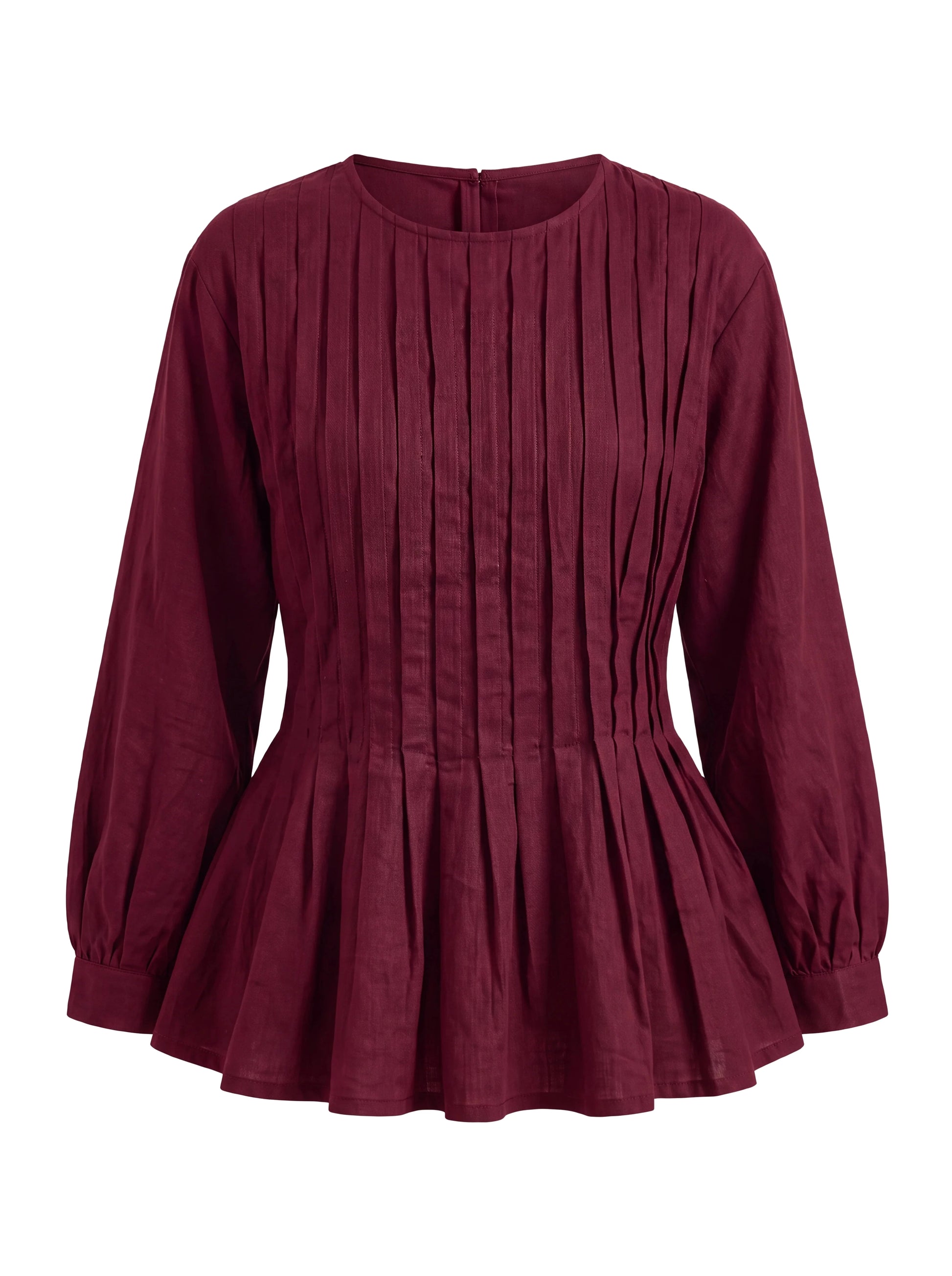 Iris Blouse in Burgundy