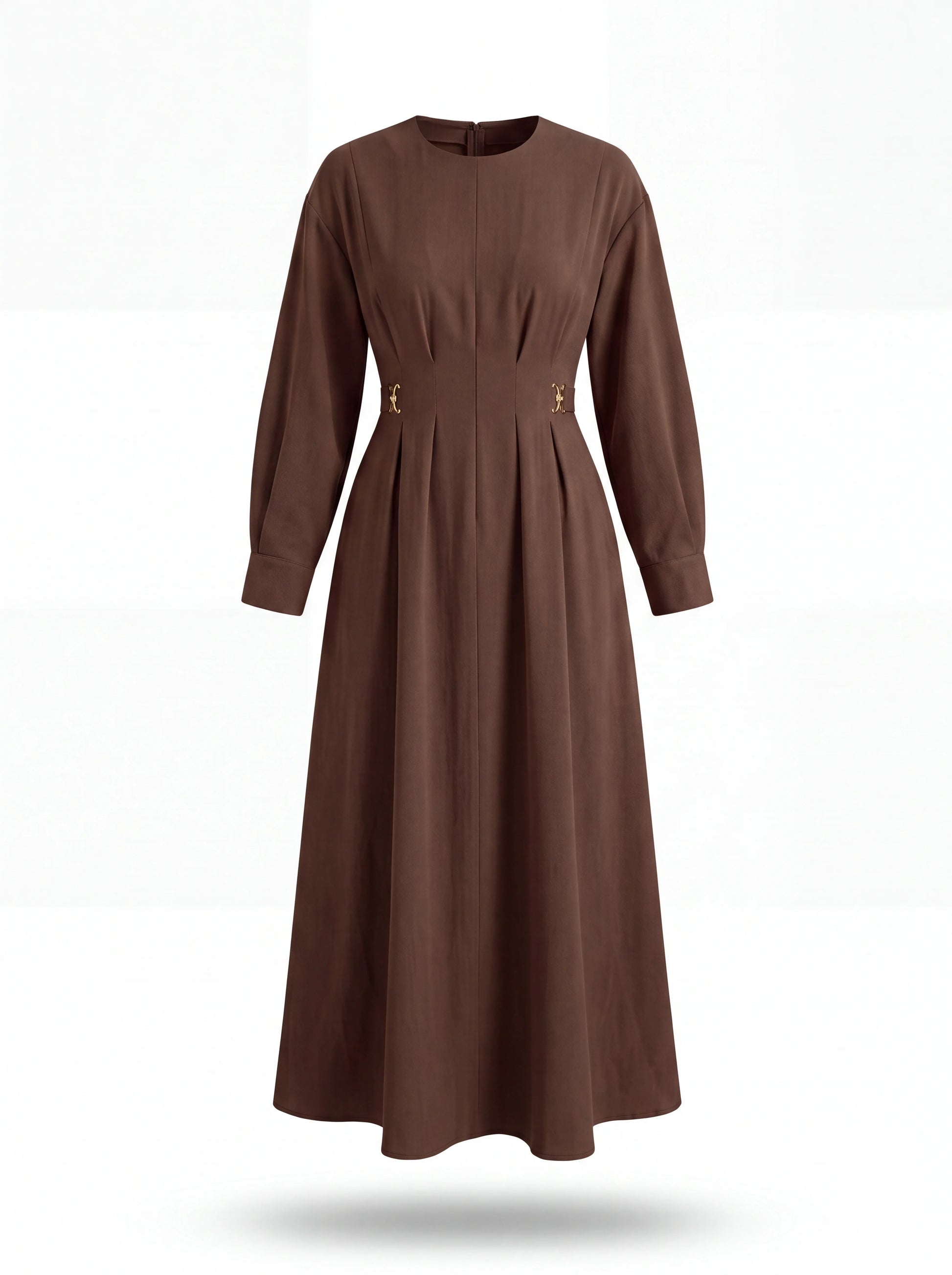 Cassia Dress in Brown