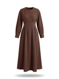 Cassia Dress in Brown