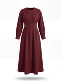 Cassia Dress in Burgundy