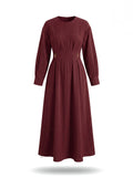 Cassia Dress in Burgundy